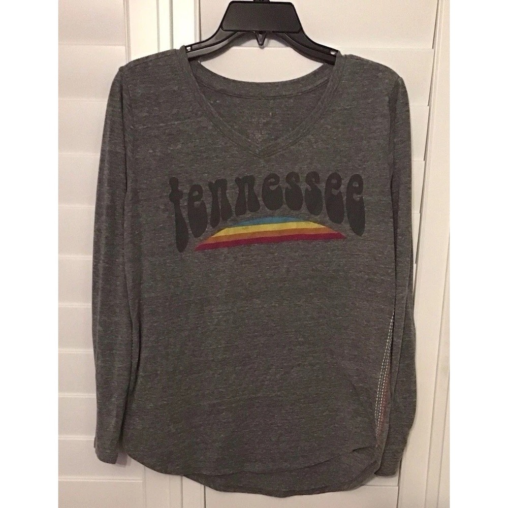 STATE Of Mine Long Sleeve Tennessee Tee In Mid Grey Heather, M